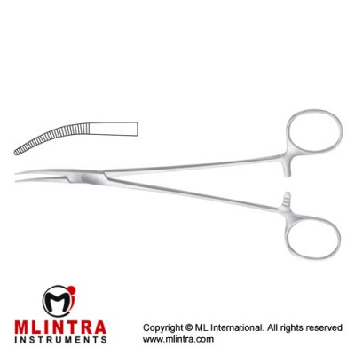 Schnidt Tonsil Haemostatic Forceps Gently Curved Stainless Steel, 19 cm - 7 1/2"